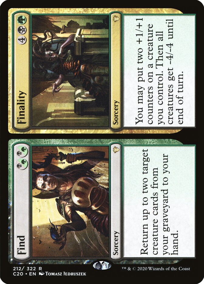 MTG Card Title: Find // Finality C20/212