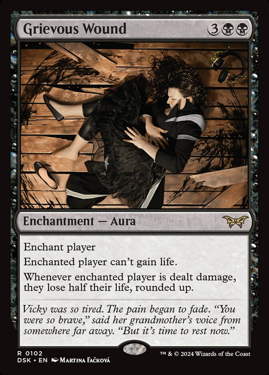 MTG Card Title: Grievous Wound DSK/102