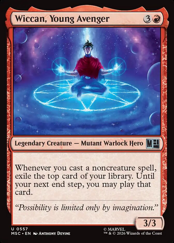 MTG Card Title: Wiccan, Young Avenger MSC/557