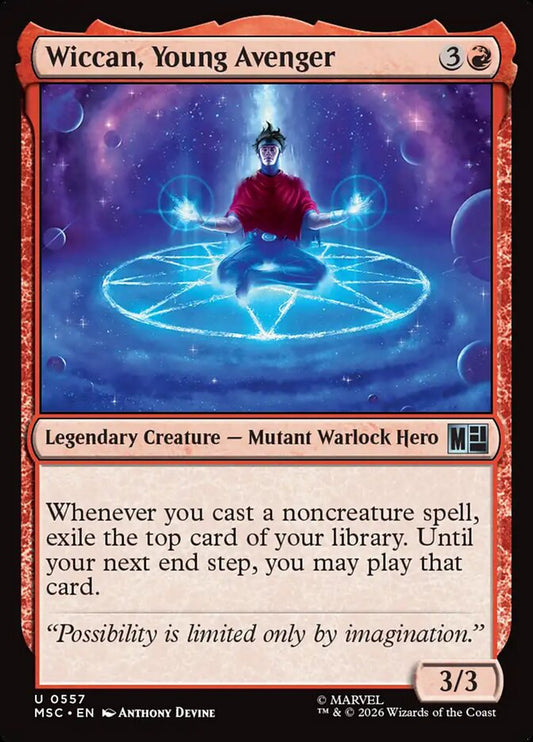 MTG Card Title: Wiccan, Young Avenger MSC/557