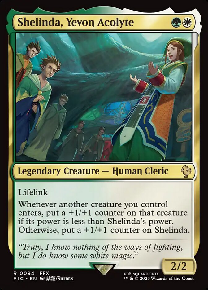 MTG Card Title: Shelinda, Yevon Acolyte FIC/94