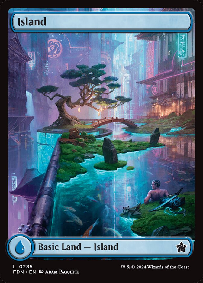 MTG Card Title: Island FDN/285