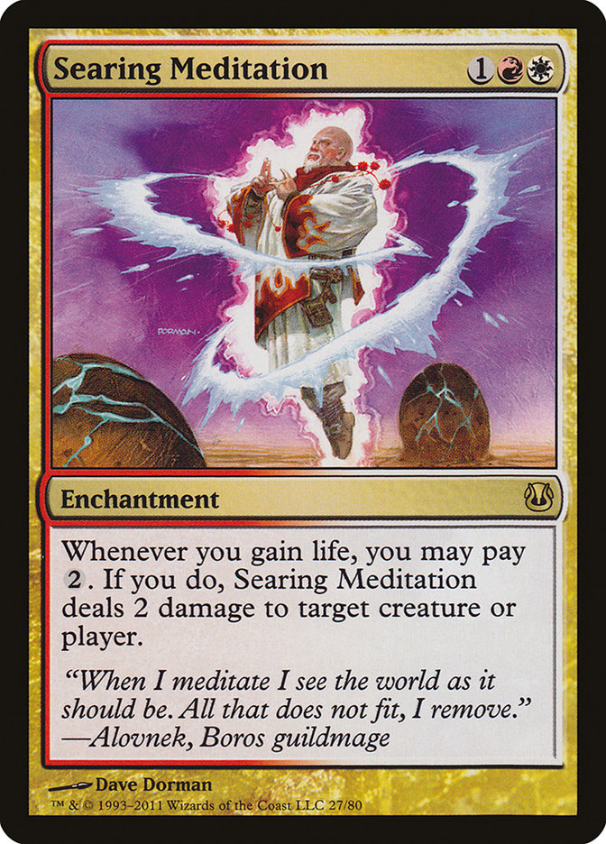MTG Card Title: Searing Meditation DDH/27