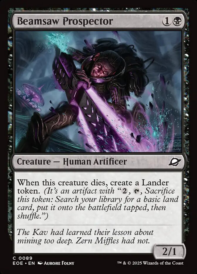MTG Card Title: Beamsaw Prospector EOE/89