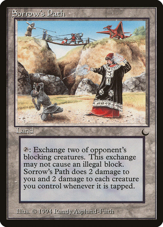 MTG Card Title: Sorrow's Path DRK/119