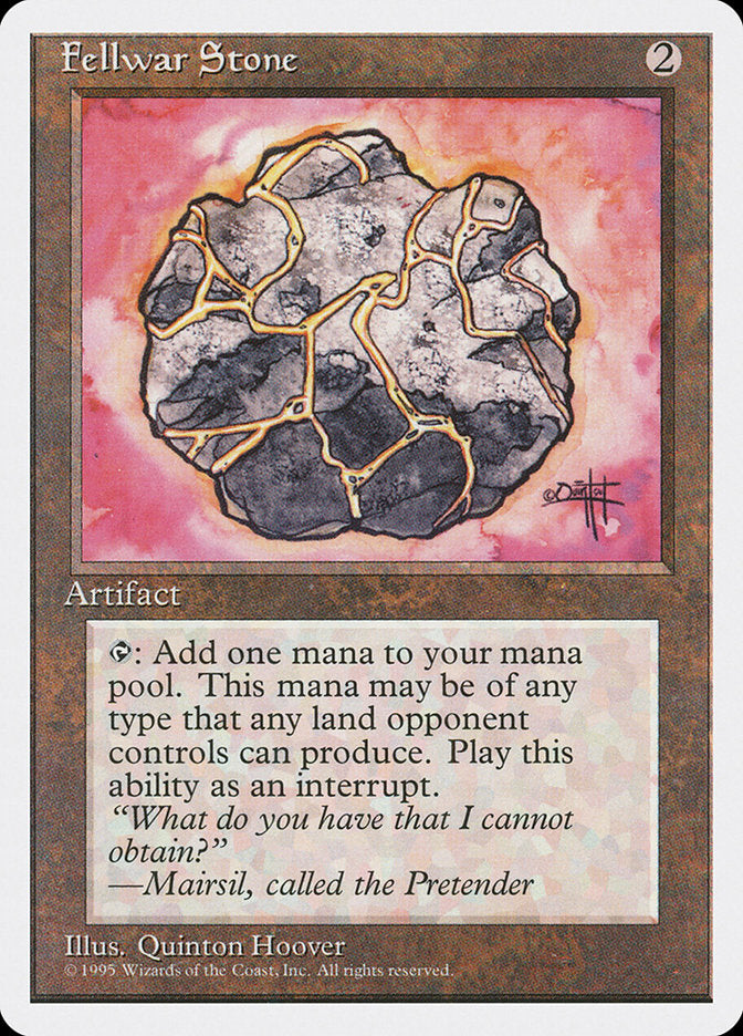 MTG Card Title: Fellwar Stone 4ED/319