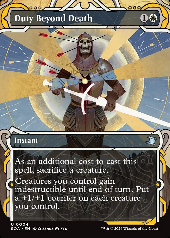 MTG Card Title: Duty Beyond Death SOA/4