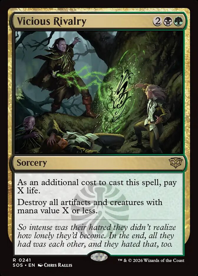 MTG Card Title: Vicious Rivalry SOS/241