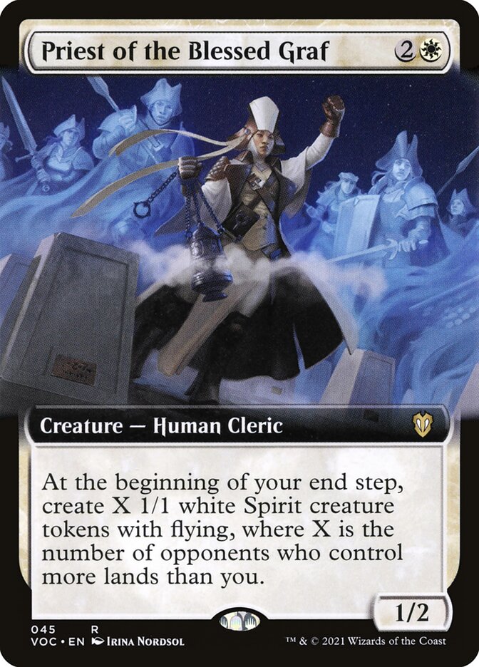 MTG Card Title: Priest of the Blessed Graf VOC/45