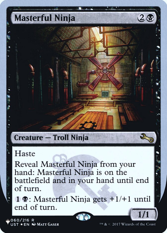 MTG Card Title: Masterful Ninja ULST/22
