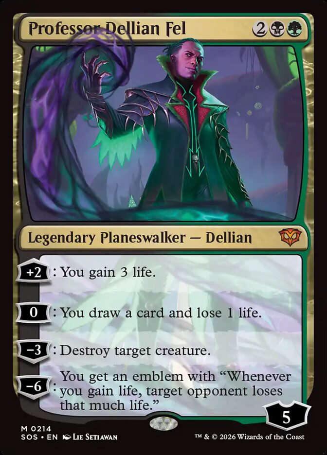 MTG Card Title: Professor Dellian Fel SOS/214
