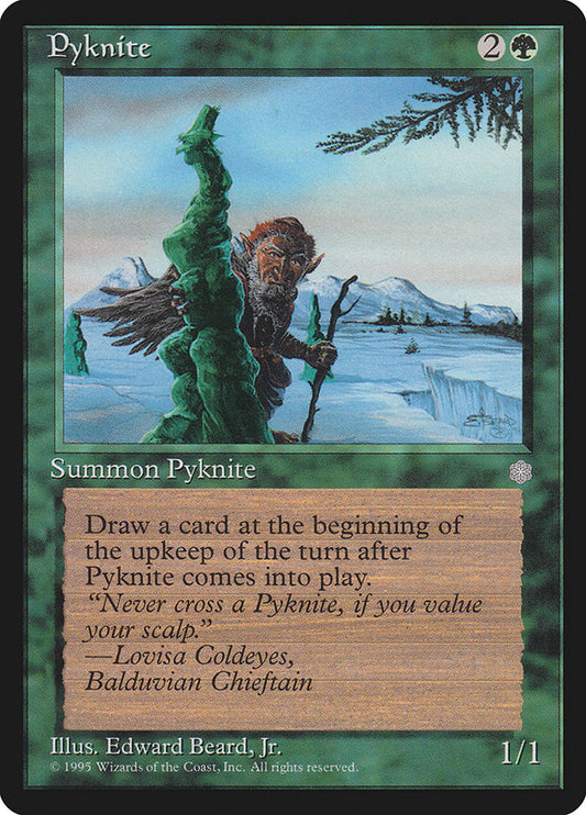 MTG Card Title: Pyknite ICE/258