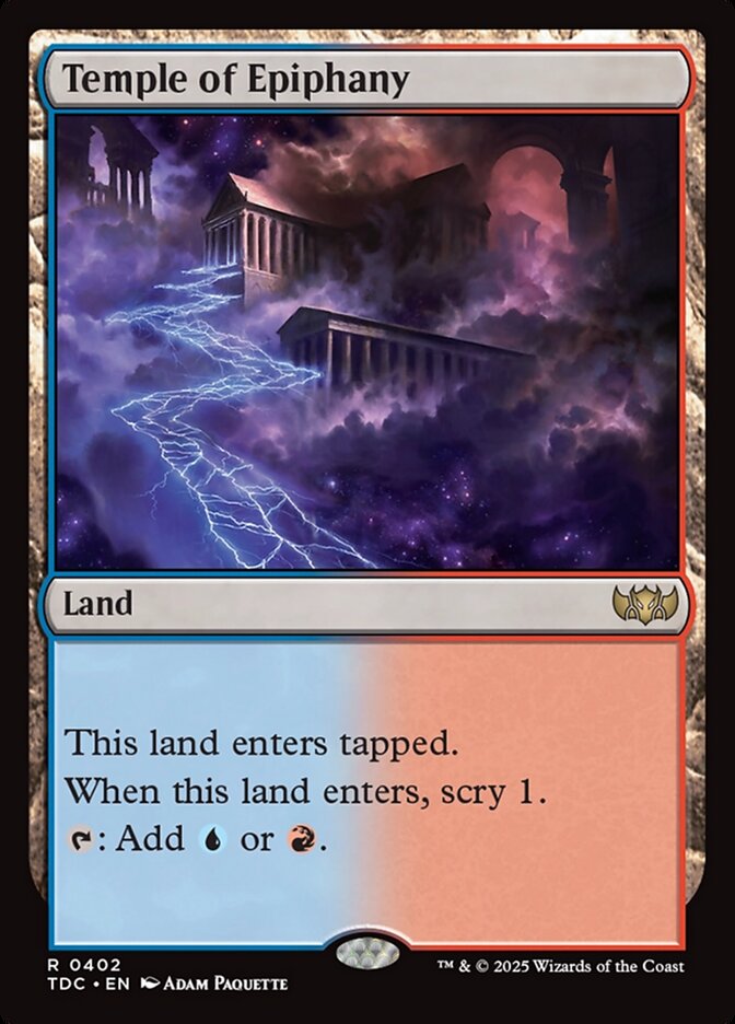 MTG Card Title: Temple of Epiphany TDC/402