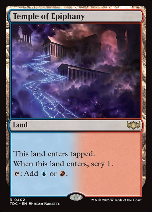 MTG Card Title: Temple of Epiphany TDC/402