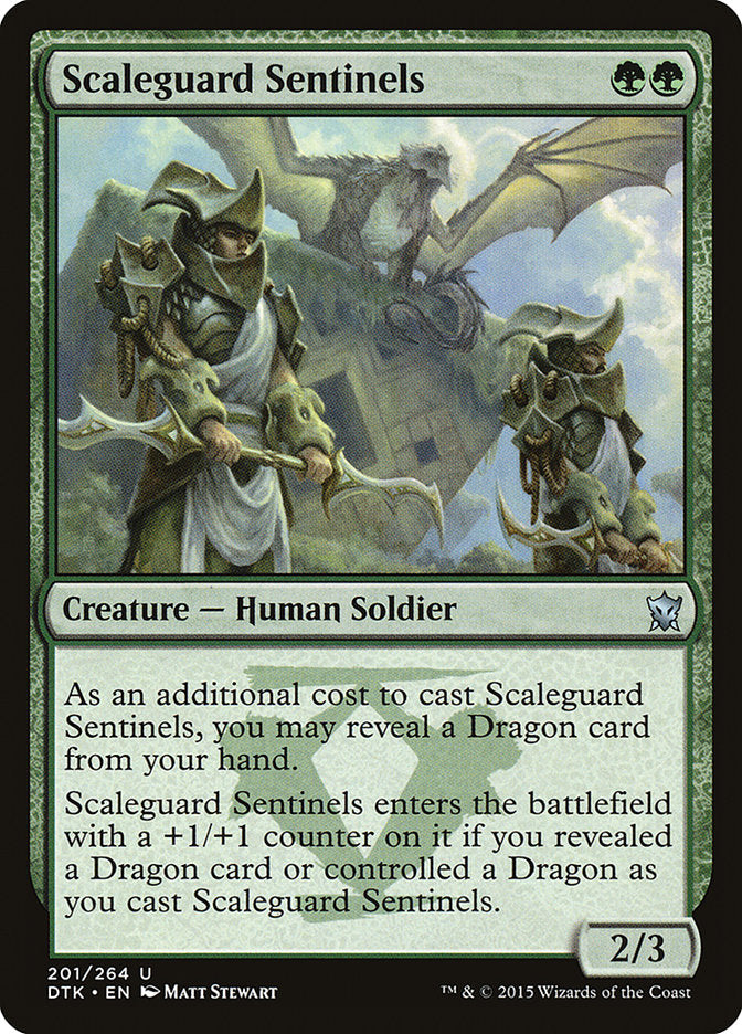 MTG Card Title: Scaleguard Sentinels DTK/201