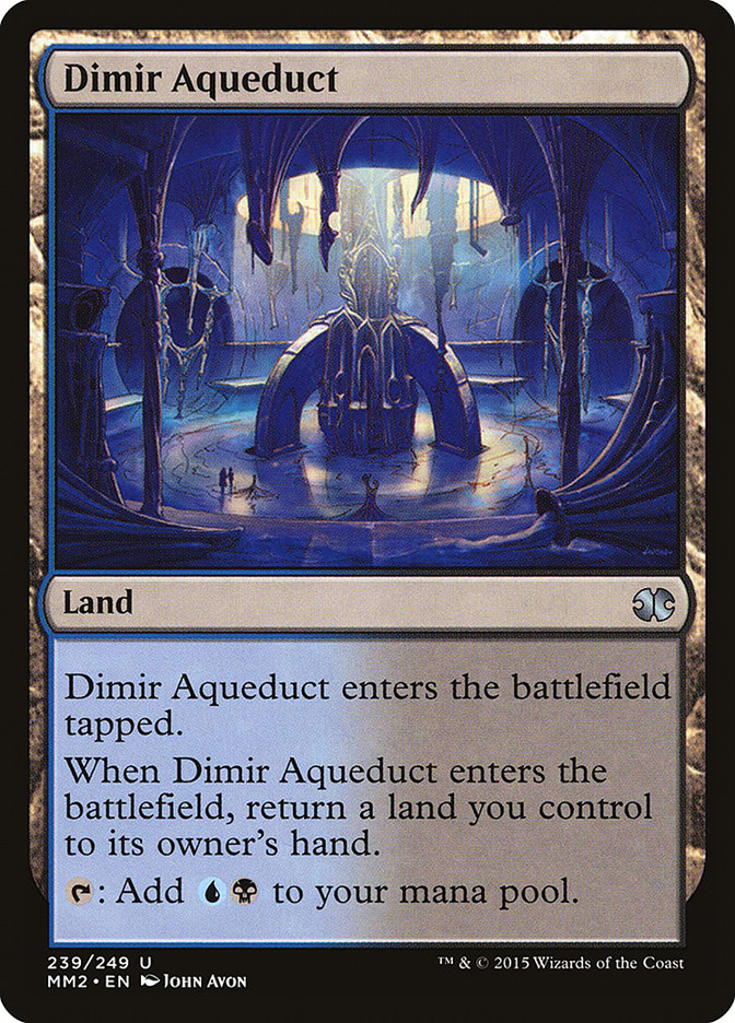MTG Card Title: Dimir Aqueduct MM2/239