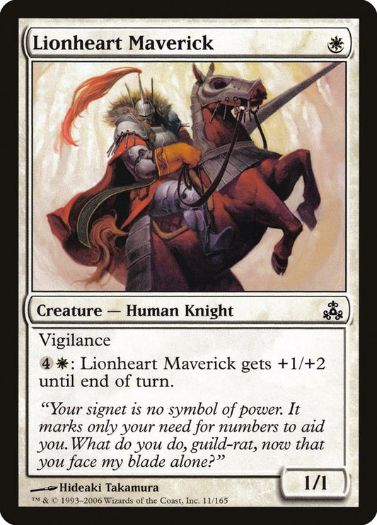 MTG Card Title: Lionheart Maverick GPT/11