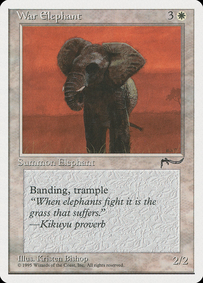 MTG Card Title: War Elephant CHR/13