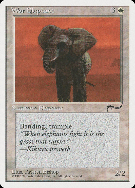 MTG Card Title: War Elephant CHR/13