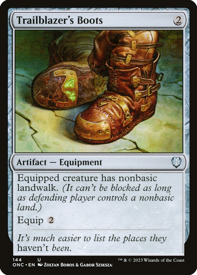 MTG Card Title: Trailblazer's Boots ONC/144
