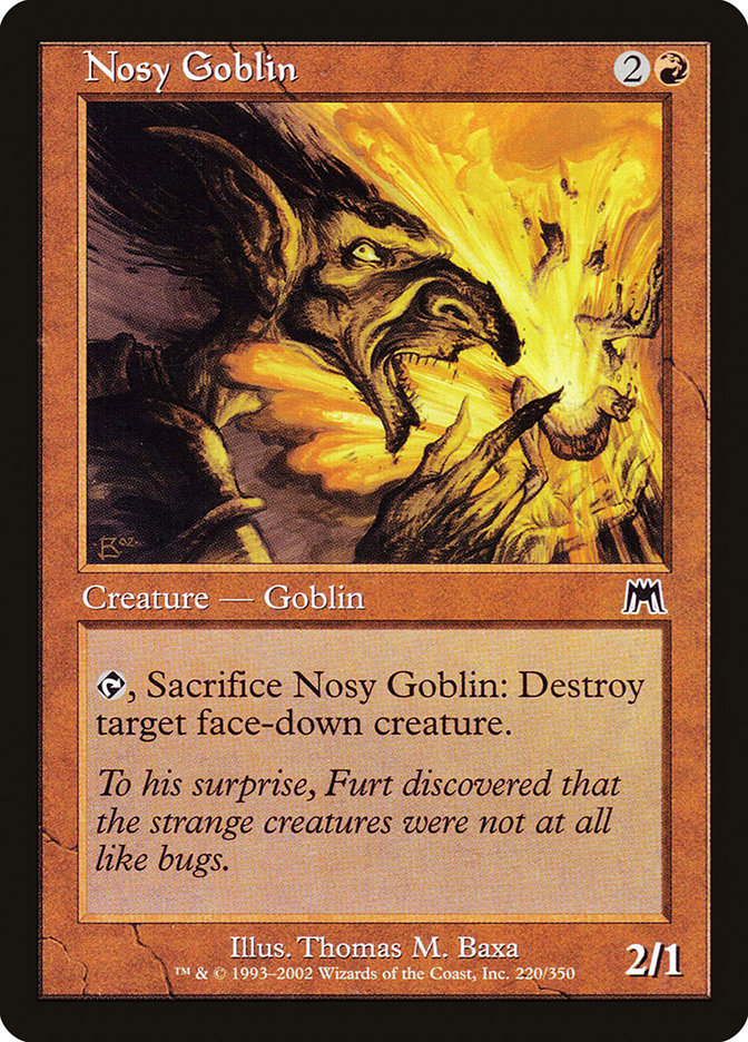 MTG Card Title: Nosy Goblin ONS/220