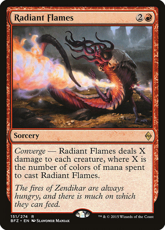 MTG Card Title: Radiant Flames BFZ/151