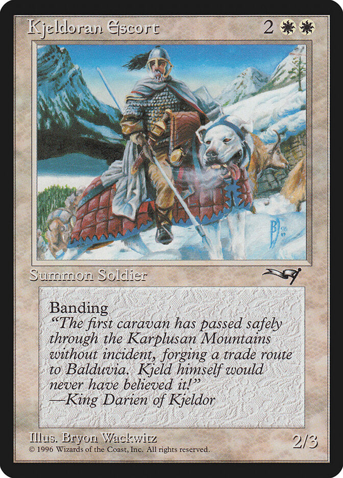 MTG Card Title: Kjeldoran Escort ALL/7b