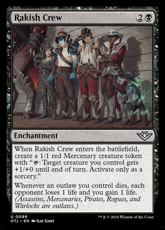 MTG Card Title: Rakish Crew OTJ/99