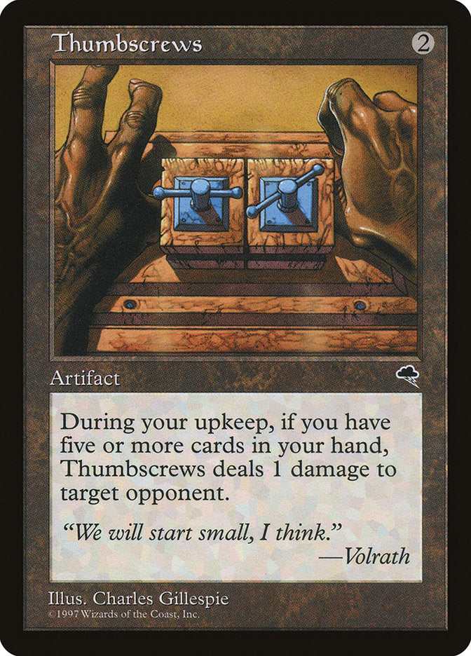 MTG Card Title: Thumbscrews TMP/312