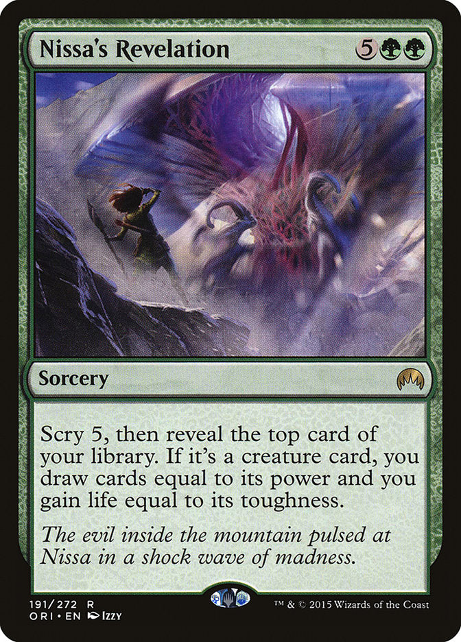 MTG Card Title: Nissa's Revelation ORI/191