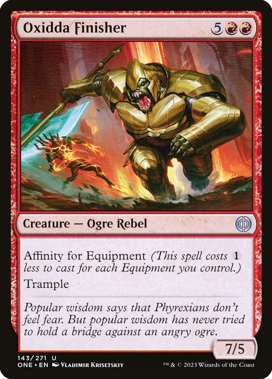 MTG Card Title: Oxidda Finisher ONE/143