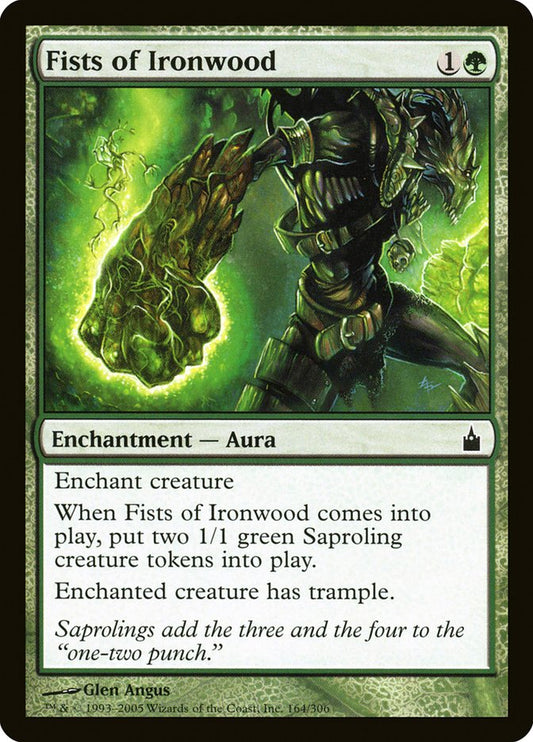 MTG Card Title: Fists of Ironwood RAV/164