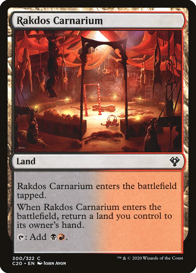 MTG Card Title: Rakdos Carnarium C20/300