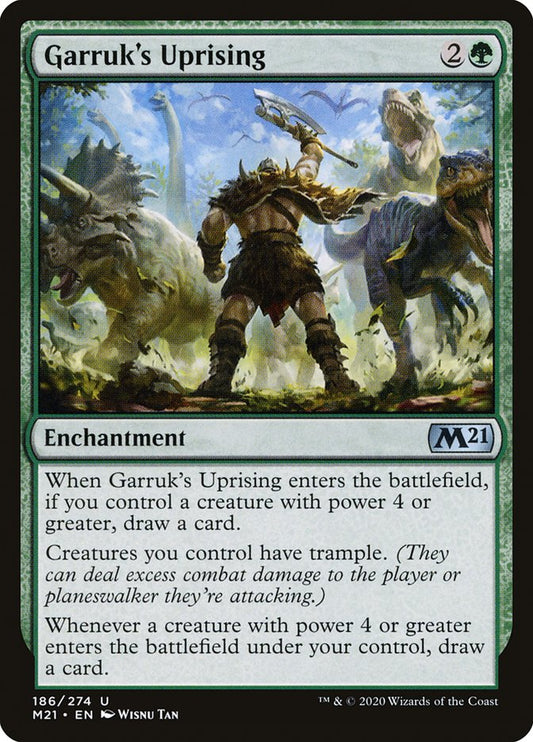 MTG Card Title: Garruk's Uprising M21/186
