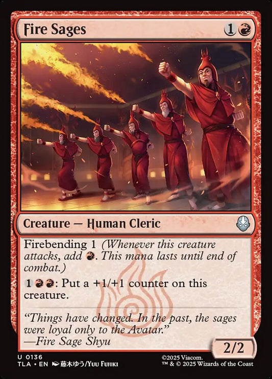 MTG Card Title: Fire Sages TLA/136