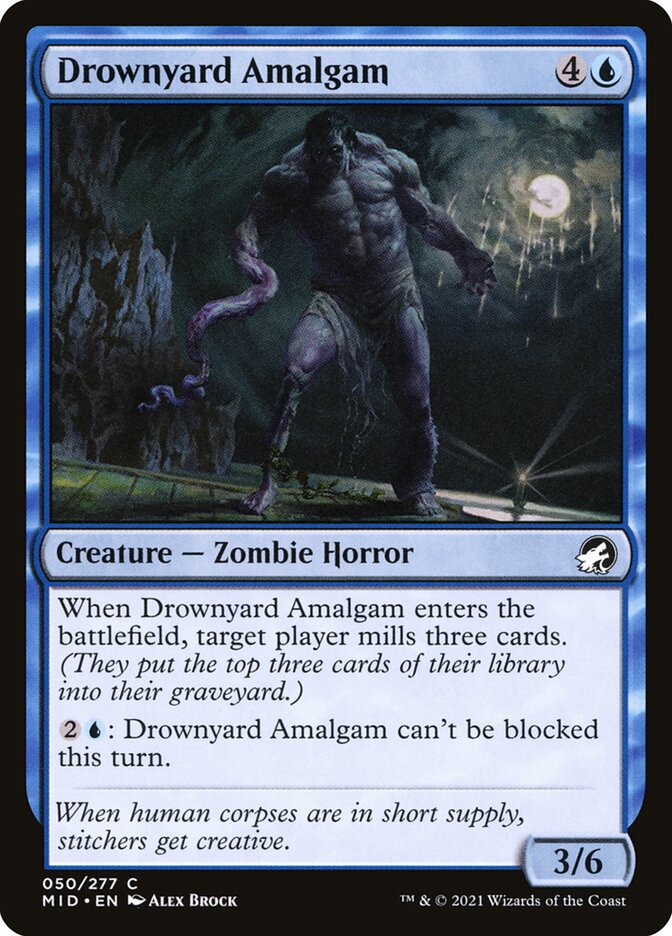 MTG Card Title: Drownyard Amalgam MID/50