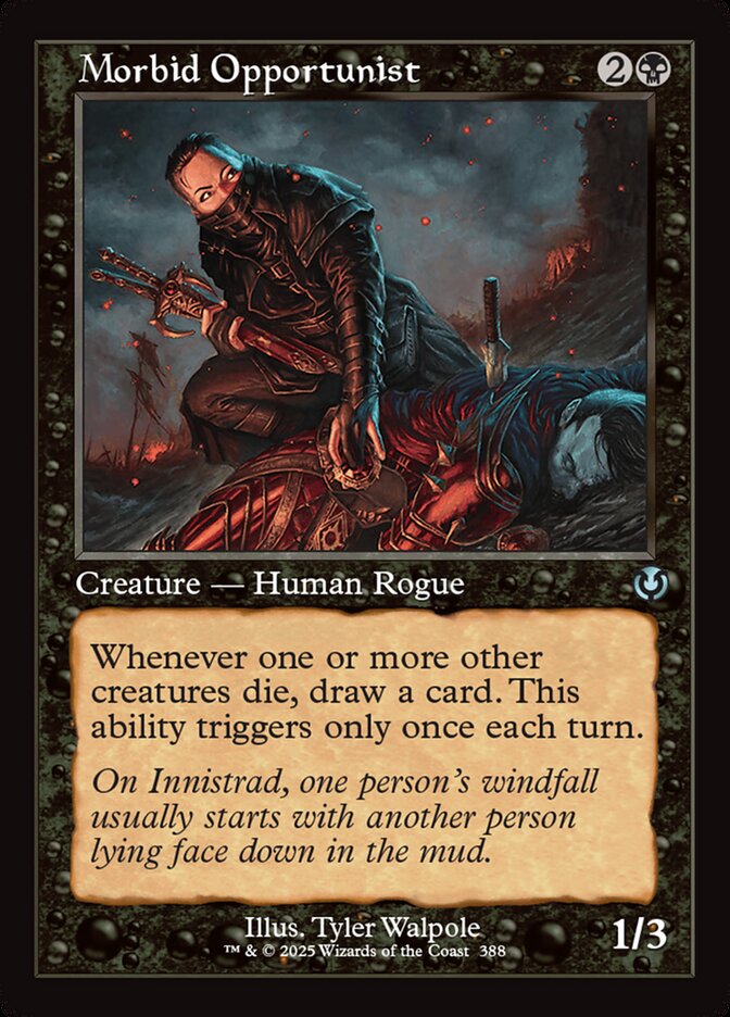 MTG Card Title: Morbid Opportunist INR/388