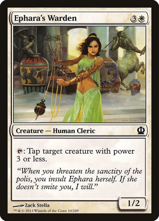 MTG Card Title: Ephara's Warden THS/10