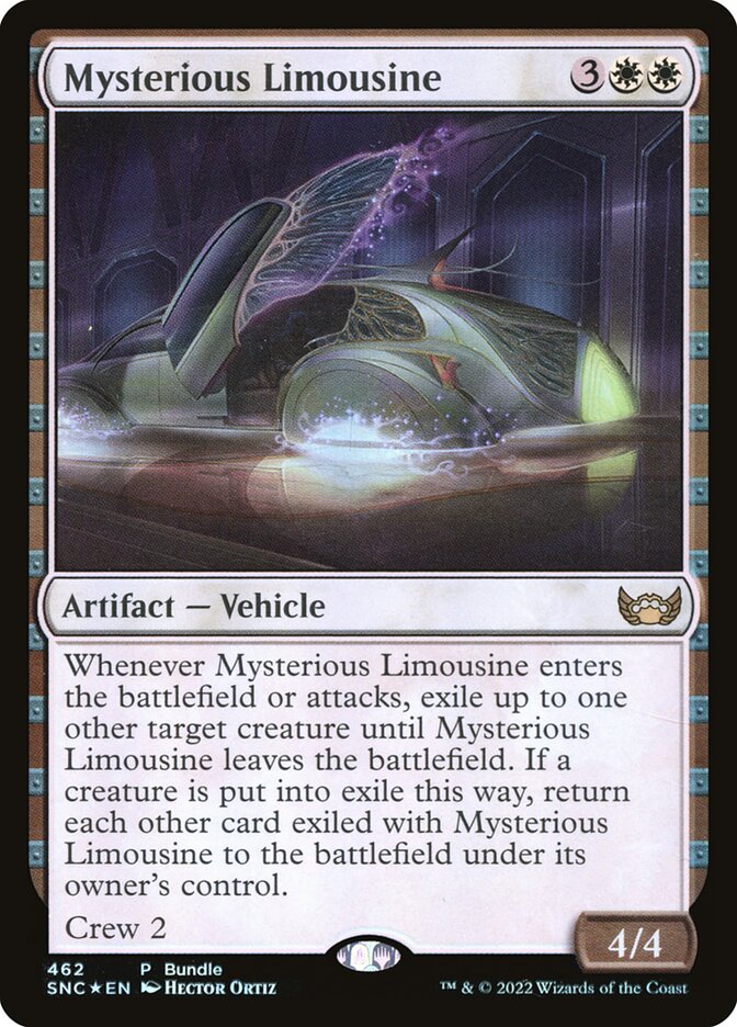 MTG Card Title: Mysterious Limousine SNC/462