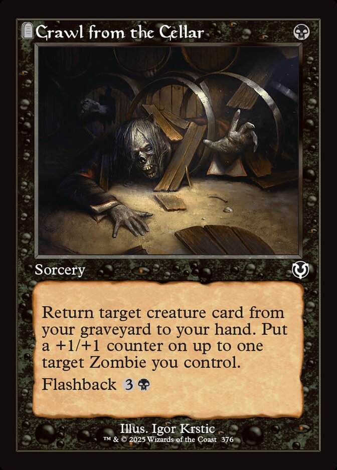 MTG Card Title: Crawl from the Cellar INR/376