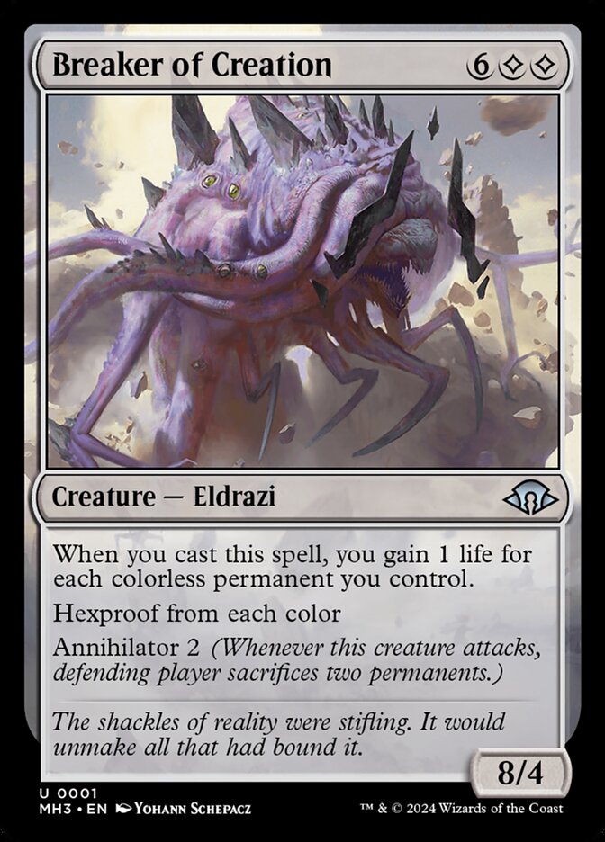 MTG Card Title: Breaker of Creation MH3/1