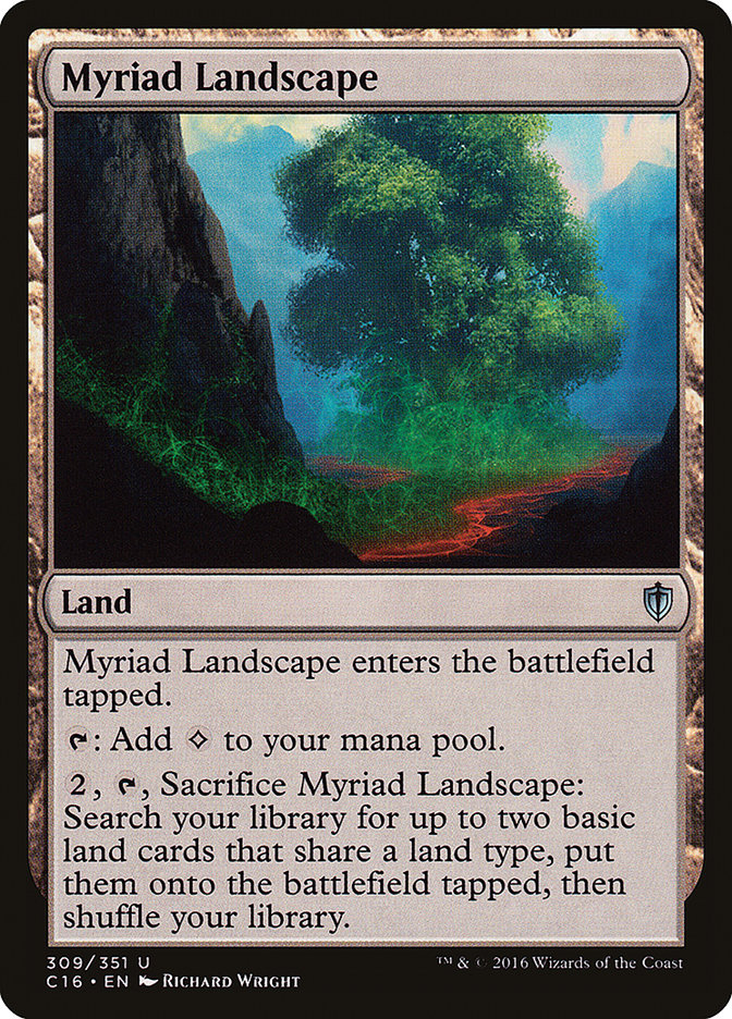MTG Card Title: Myriad Landscape C16/309