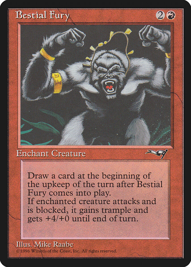 MTG Card Title: Bestial Fury ALL/67b