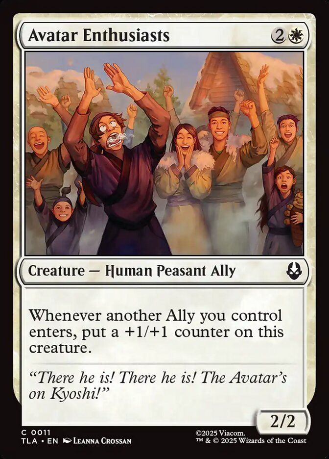 MTG Card Title: Avatar Enthusiasts TLA/11