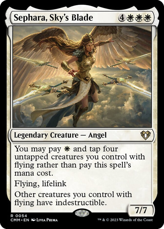 MTG Card Title: Sephara, Sky's Blade CMM/54