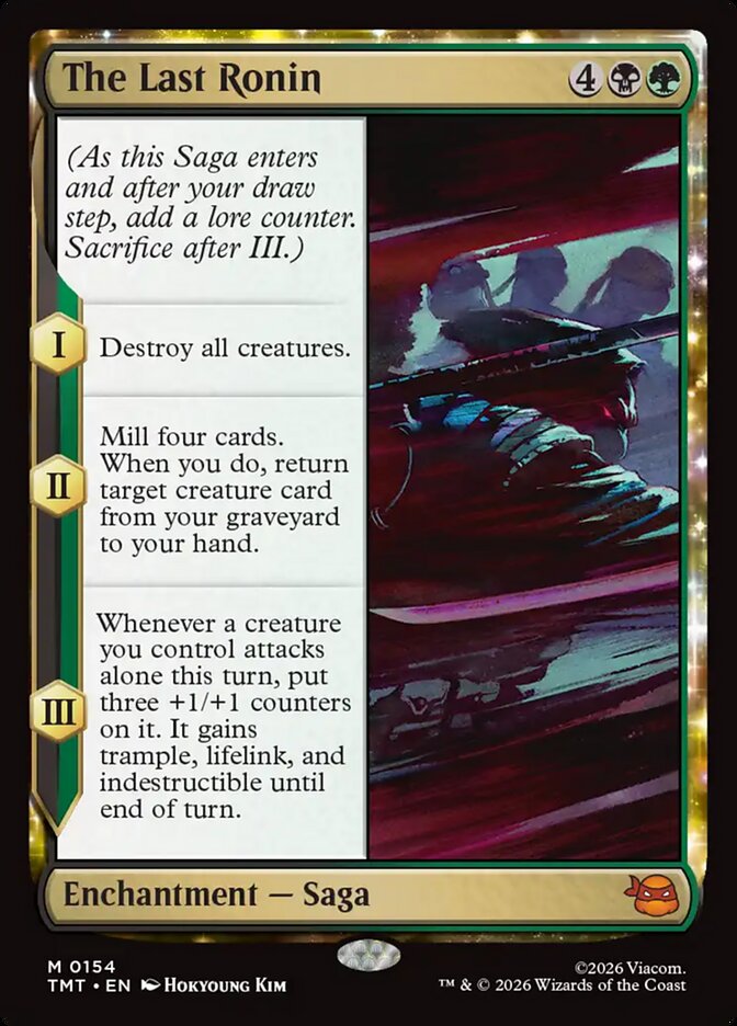 MTG Card Title: The Last Ronin TMT/154