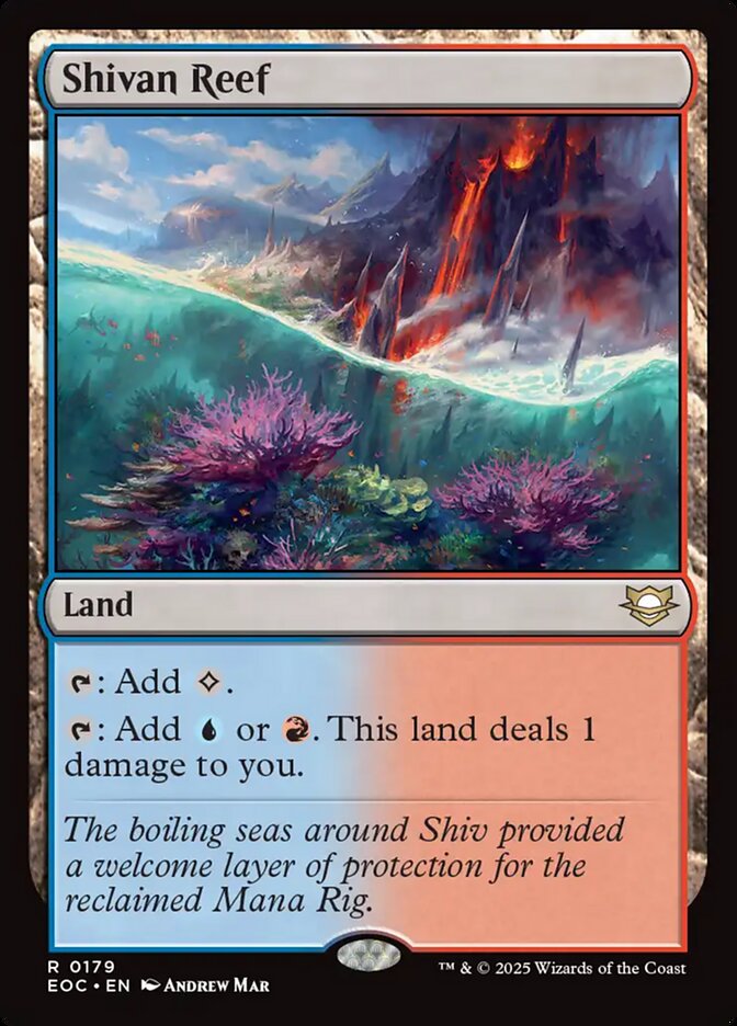 MTG Card Title: Shivan Reef EOC/179