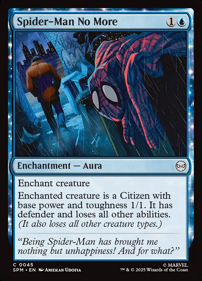 MTG Card Title: Spider-Man No More SPM/45