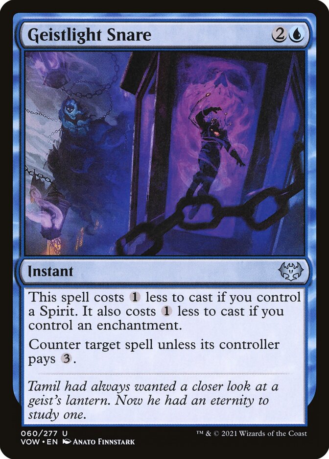 MTG Card Title: Geistlight Snare VOW/60