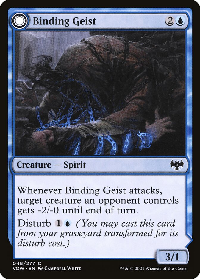 MTG Card Title: Binding Geist // Spectral Binding VOW/48